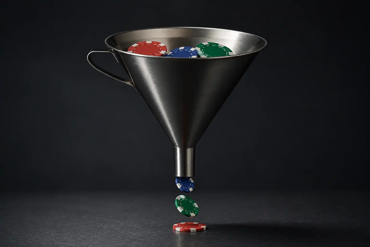 A capped funnel limiting a large win illustrating Betti Casino payout limits
